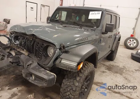 2024 Jeep Wrangler 4-Door Willys 4X4 z USA, uszkodzony, nr VIN 1C4PJXDG0RW245869